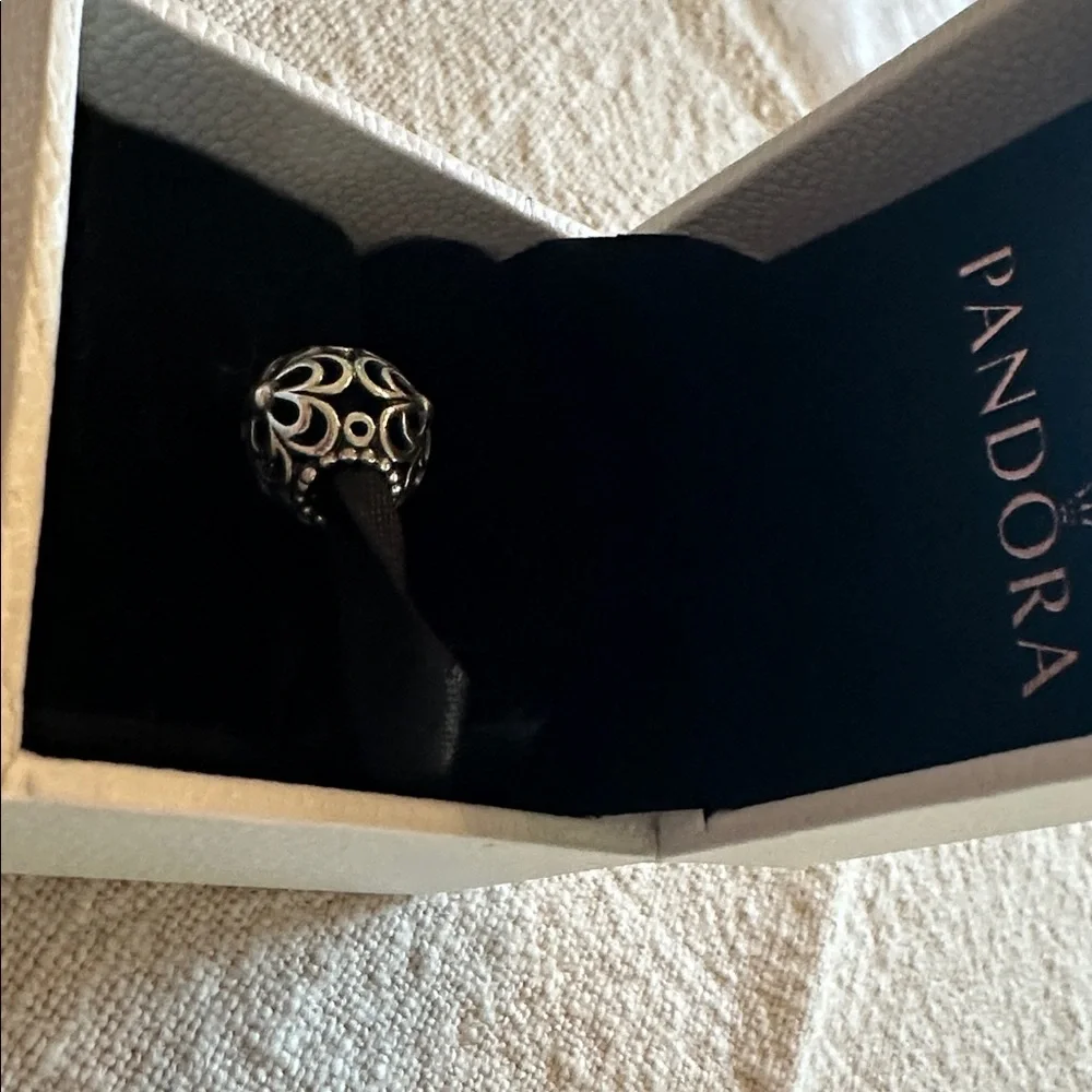 Pandora Silver and Black Elegant charm - Picture 3 of 3